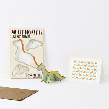 Pop Out Loch Ness Monster Greeting Card