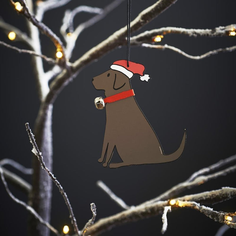 Christmas Decoration - Chocolate Labrador