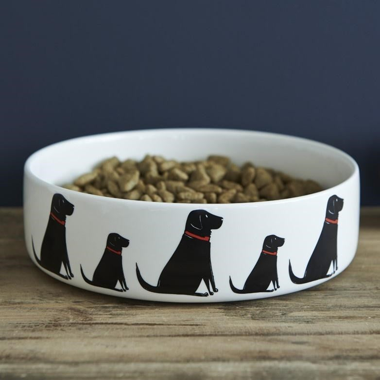 Black Labrador Dog Bowl