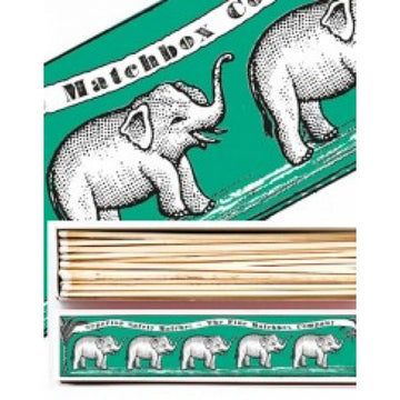 Green Elephants Matchbox