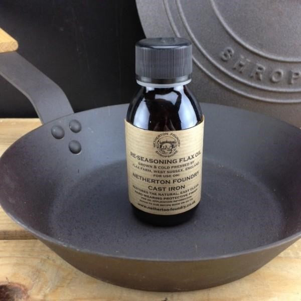Flax Oil for Re-seasoning Iron Cookware