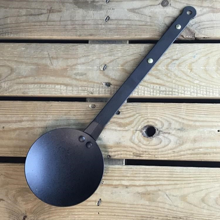 Netherton Foundry Black Iron Egg Spoon. Simplifying cooking an egg, Netherton Foundry came up with the Black Iron Egg Spoon! Ideal for use over an open fire, gas burner or hob.
