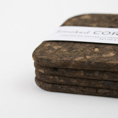 Liga Set of 4 Smoked Cork Rectangular Placemats