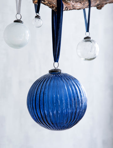Large Glass Bauble - Ink
