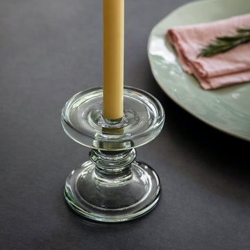 Medium Glass Candle Stick