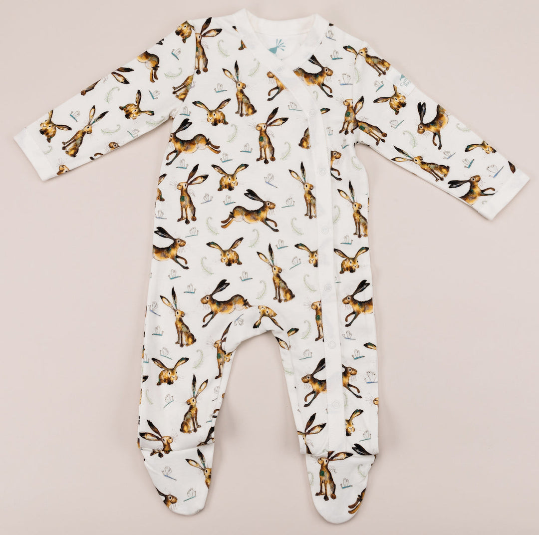 Molly Hare Print Babygrow 6-12m