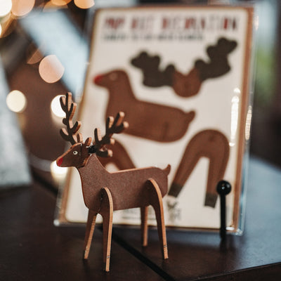 Pop Out Rudolph Greeting Card