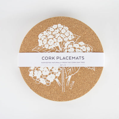 Liga Cork Hydrangea Placemats