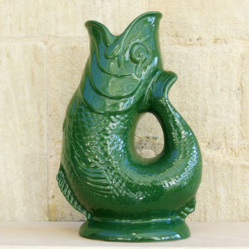 Green Ceramic Gluggle Jug