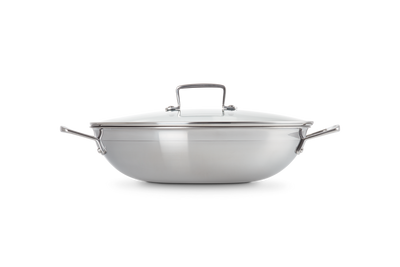3 Ply Wok - with Glass Lid