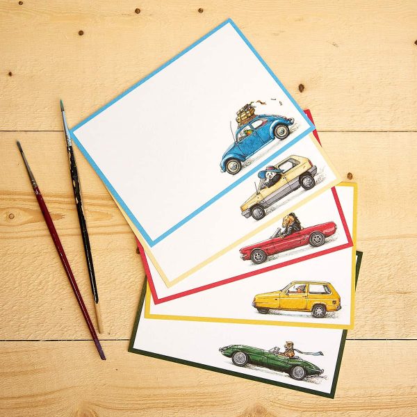 Classic Cars Notecards Set