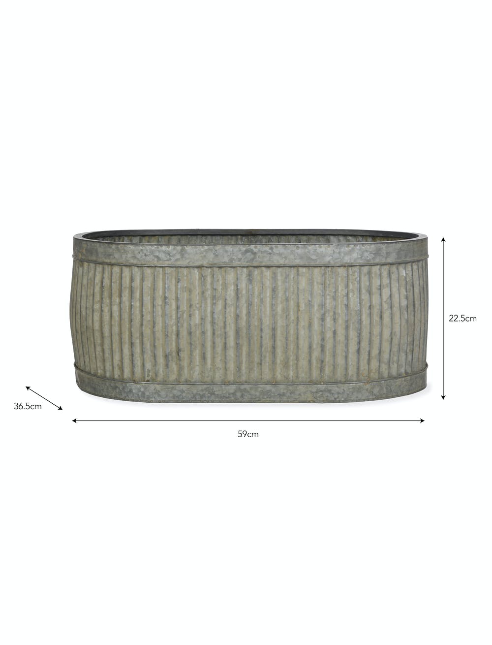 Large Vence Oval Trough