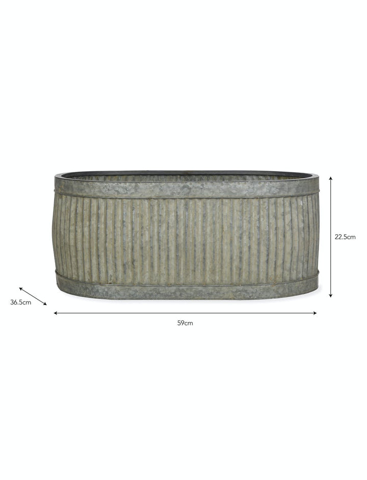 Large Vence Oval Trough