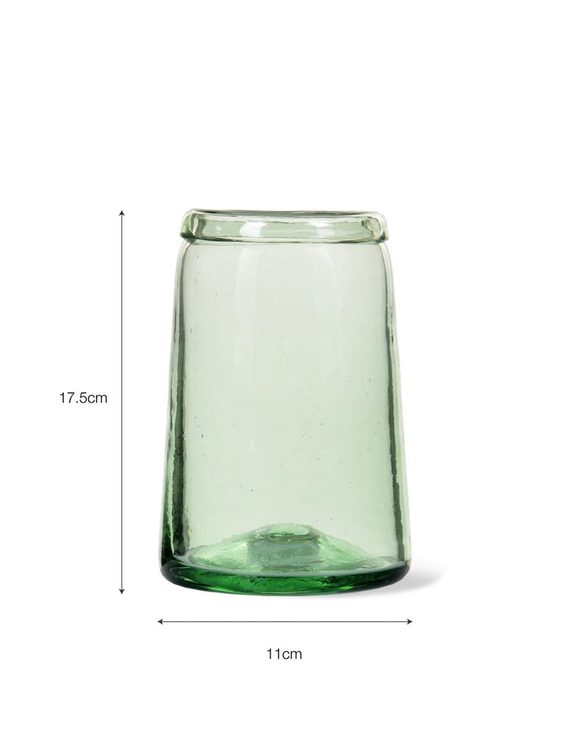 Tulip Vase in Recycled Glass