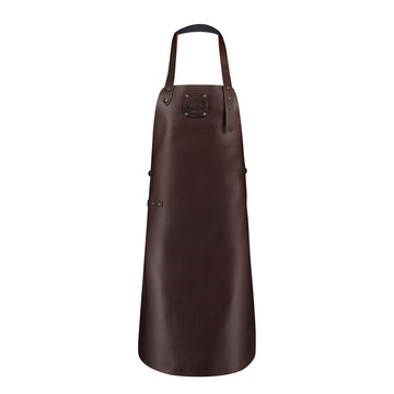 Witloft Extra Large Leather Apron in Dark Brown