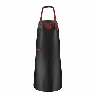 Witloft Extra Large Leather Apron in Black/Cognac