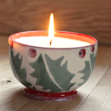 Holly Small Candle Bowl in Northern Lights